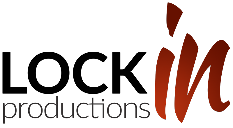 Logo Lock IN Productions noir sur fond blanc